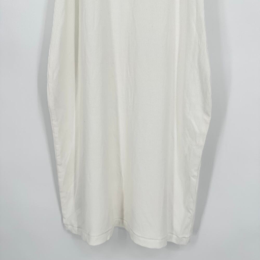 SKIMS Soft Lounge Tank Dress Ribbed Contrast Trim Sleeveless Ringer Mini NWT - Picture 6 of 9